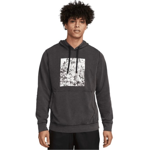 Nike Air Jordan Dri-FIT Fleece Graphic Pullover Hoodie DH3280-010 Men’s … - Picture 2 of 4